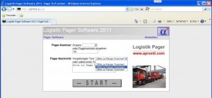Pager-Software für den Einsatz im Logistik-Bereich bei Speditionen