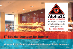 Bäcker Videoüberwachunge