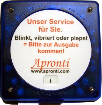Patienten-Pager-Apronti