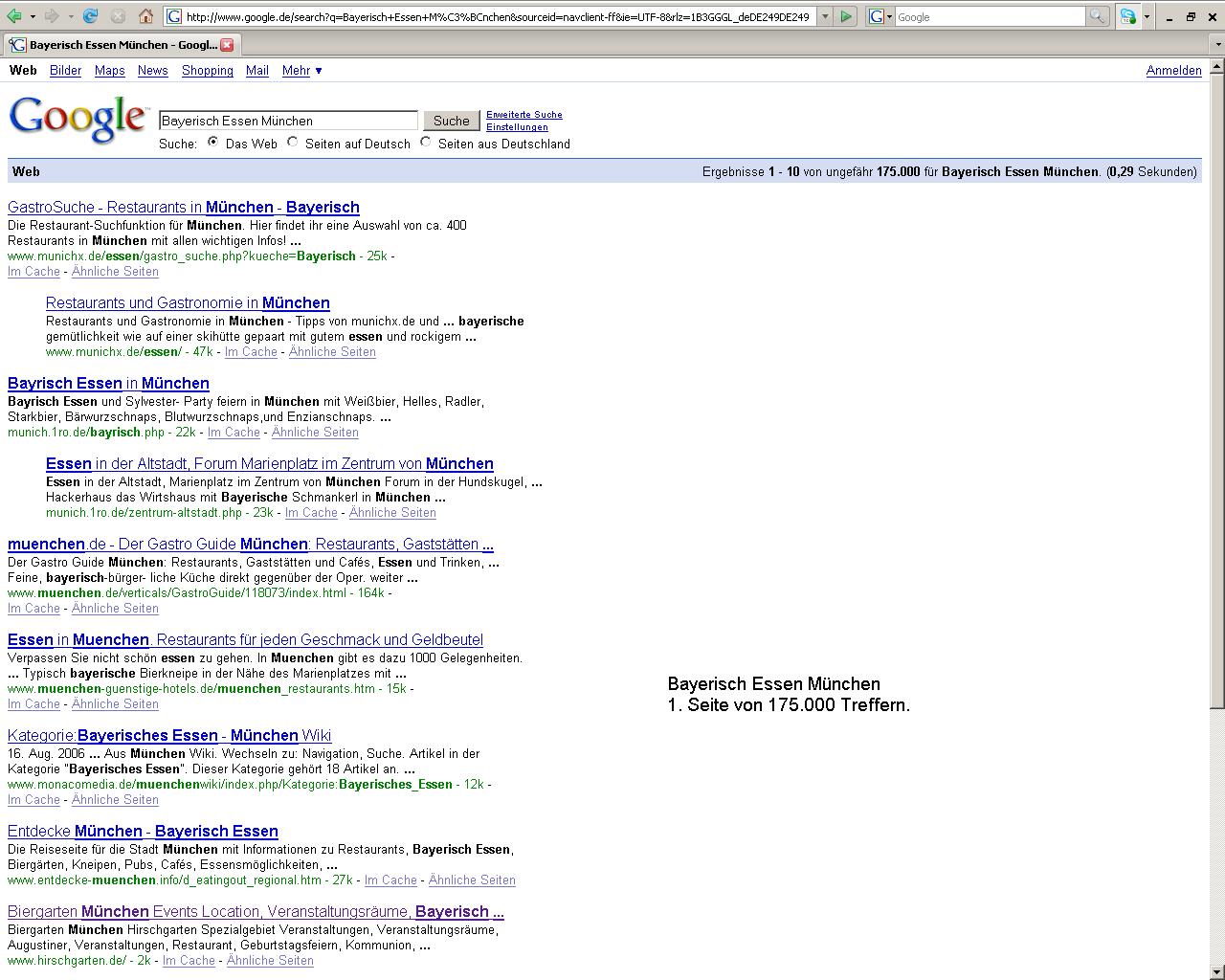 Google Optimierung Hirschgarten